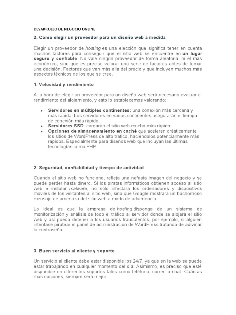 Wordpress 2020 Master En Paginas Web Y Trafico 2 - Cómo Elegir Un Proveedor para Un Diseño Web A Medida | PDF | Red  mundial | Internet y web