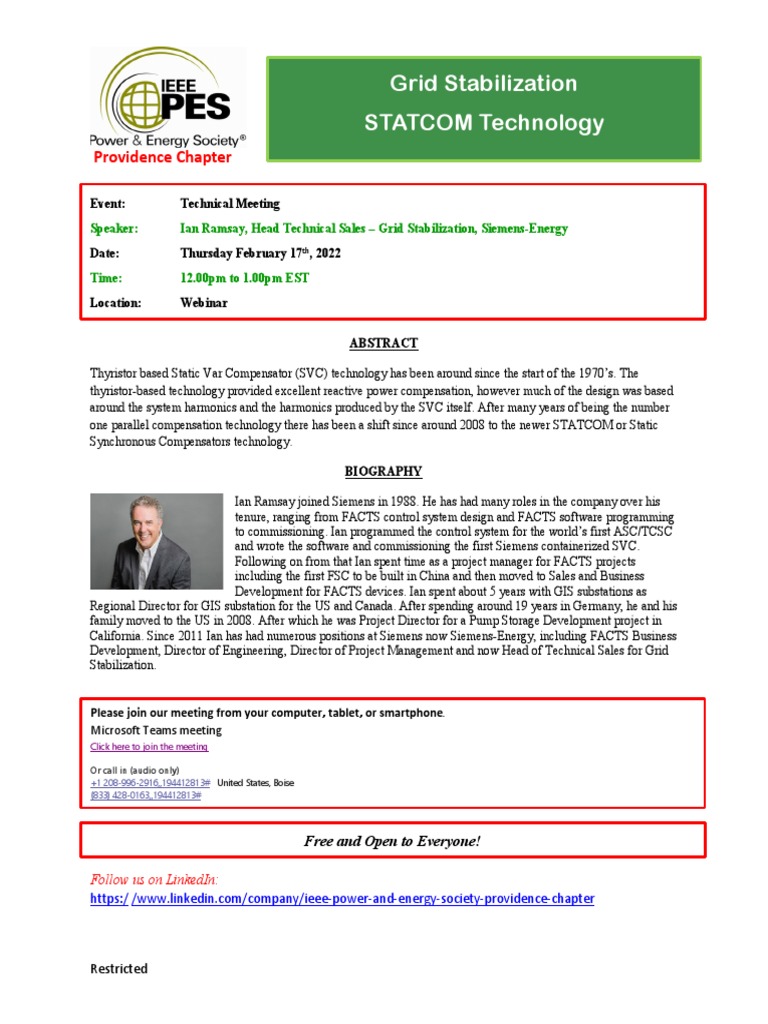 Thyristor SVC vs. STATCOM Webinar | PDF