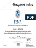 Fema Is 2700 Cert