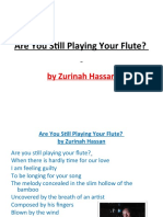 POETRY Form 5 - Are You Still Playing Your Flute