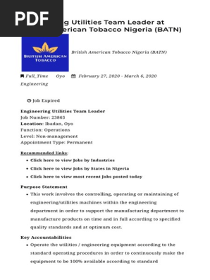 tobacco traders Tobacco Trade
