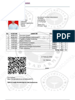 Kartu Rencana Studi (KRS) SEMESTER PTA 2021 / 2022