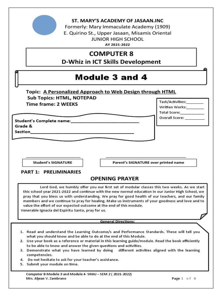 Module 3 and 4 | Download Free PDF | World Wide Web | Internet & Web