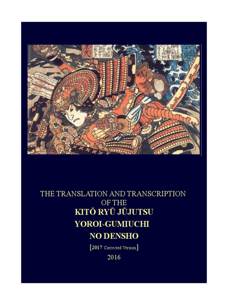 Kito Ryu Jujutsu | PDF | Jujutsu | Kanji