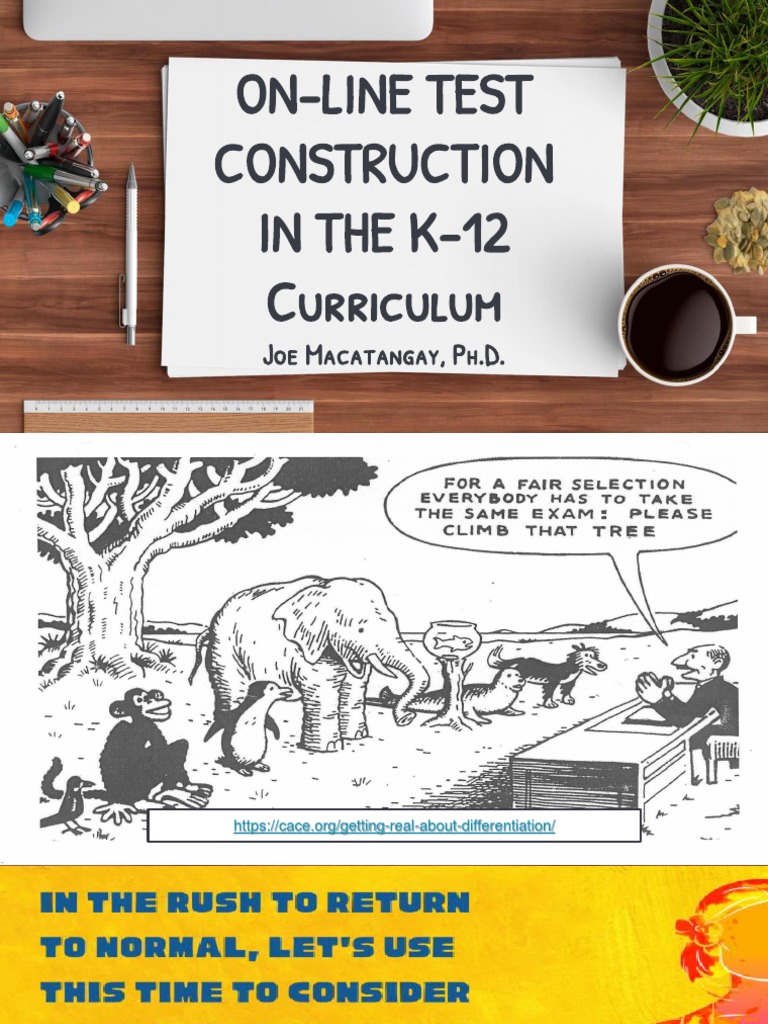 Webinars PPT TEST CONSTRUCTION PDF | PDF | Educational Assessment ...