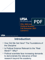 POL 2533 Introduction To Political Science Fall Semester 2021