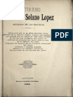 El Tirano Francisco Solano Lopez Arrojado de Las Escuelas, Francisco Tapia Edicion Mas Legible