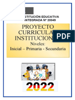 Proyecto Curricular Institucional-Secundaria