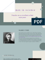 UNIT 7 WOMEN IN SCIENCE