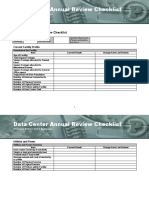 45023430-Data-Center-Annual-Review-Checklist