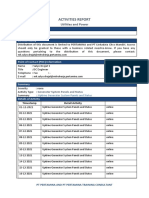 Activities Uptime Generator System Panels and Status Report