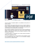 Las Competencias Digitales Abarcan Todas Las Capacidades Que Facilitan El Uso y Gestión de Dispositivos Digitales y Aplicaciones de La Comunicación y Las Redes