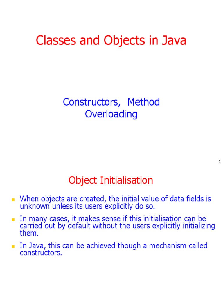Constructors and Method Overloading 2022 | PDF | Constructor (Object ...