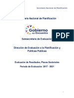 2017 2021 Informe de Evaluación de Resultados de Los Planes Sectoriales