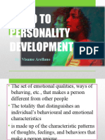 Intro To Personality Development: By: Visame Arellano