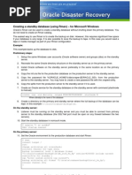 Creating A Standby Database Windows