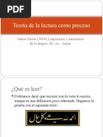 Teoría de La Lectura Como Proceso - pptPOWER NORMAL