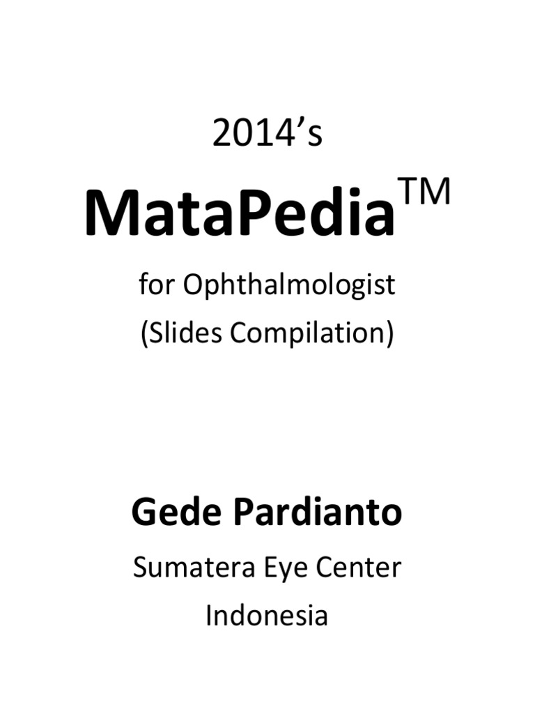 2014's MataPedia For Ophthalmologist PDF Retina Face