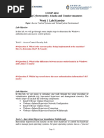 Week 1 Lab Exercise: COMP 4632 Practicing Cybersecurity: Attacks and Counter-Measures