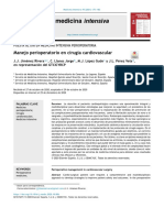 Manejo Perioperatorio en Cirugía Cardiovascular: Puesta AL DÍA EN Medicina Intensiva Perioperatoria