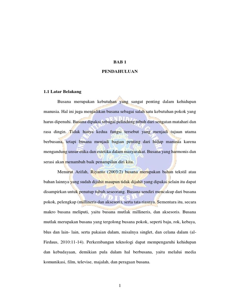 Bab 1 Pendahuluan Pdf
