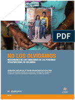No Los Olvidamos: Necesidades de Los Familiares de Las Personas Desaparecidas en Colombia