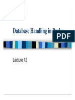 Database Handling in Prolog