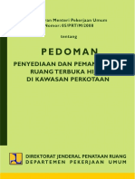 Permen PUPR Nomor 5 Tahun 2008 Tentang Pedoman Penyediaan Dan Pemanfaatan Ruang Terbuka Hijau