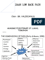 Pemeriksaan Low Back Pain: Oleh: Br. Valerianus