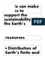 People Can Make Choices To Support The Sustainability of The Earth's