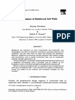 Cost Analysis of Reinforced Soil Walls