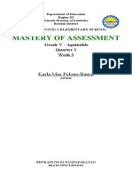 Mastery of Assessment: Karla Mae Pelone-Bausa