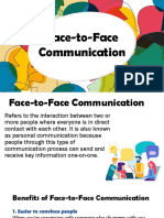 Face-to-Face Communication