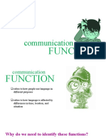 Functions of Communication - Models of Communication