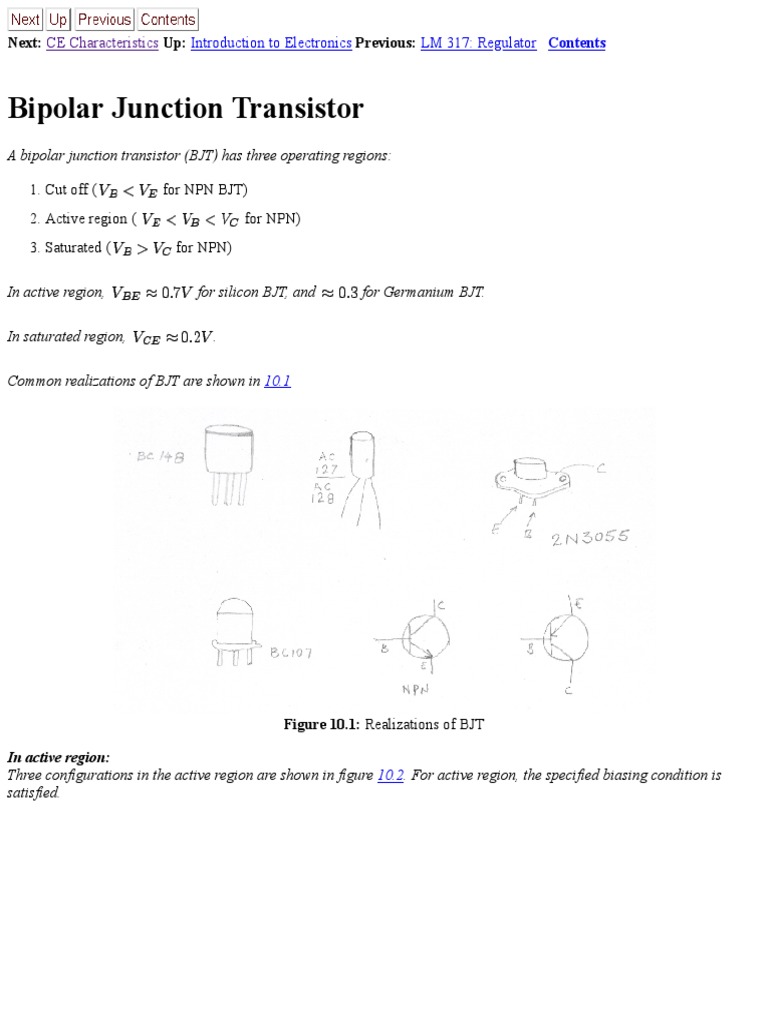 Bipolar Junction Transistor PDF Bipolar Junction Transistor