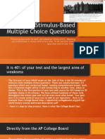 Preparing Stimulus-Based Multiple Choice Questions
