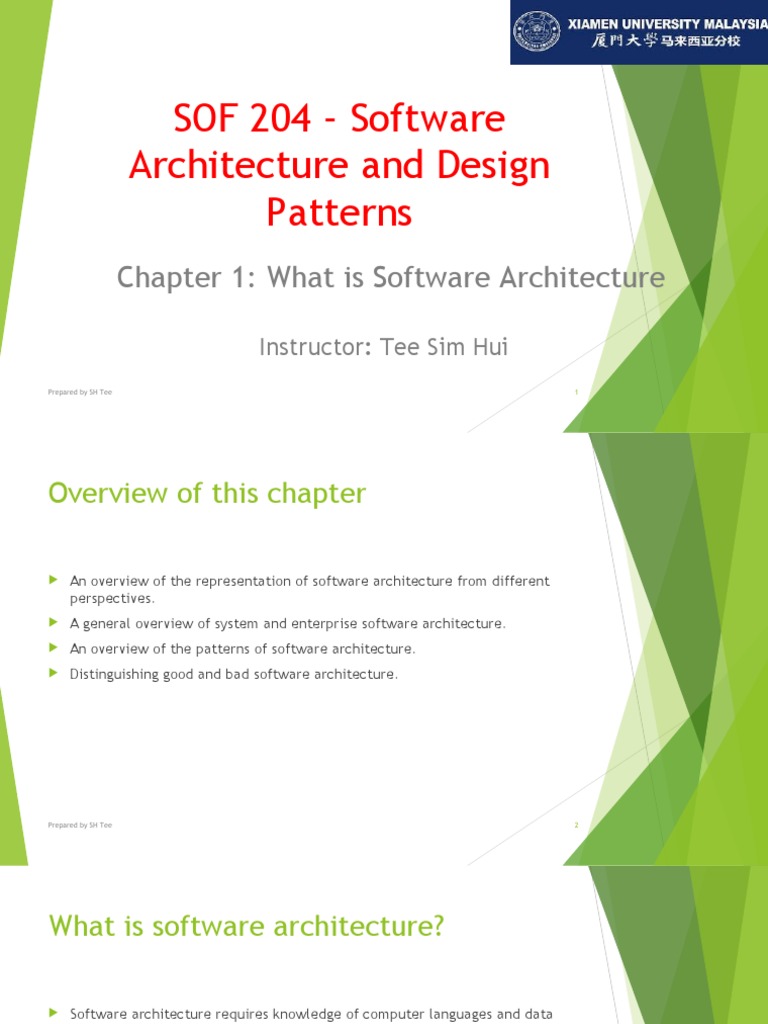 SOF 204 - Software Architecture and Design Patterns | PDF | Software ...