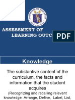 Assessment of Learning Outcome