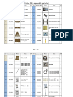 Anet 3D Printer A6-L Assembly Parts List