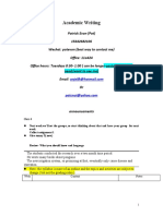 Academic Research Writing 4th Class 2019