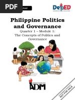 Philippine Politics and Governance: Quarter 1 - Module 1 | PDF ...