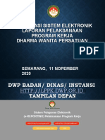 Sosialisasi Sistem Elektronik Laporan Pelaksanaan Program Kerja Dharma Wanita Persatuan Semarang