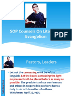 SOP Counsels On Literature Evangelism