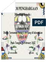 Piagam Futsal Iki A4