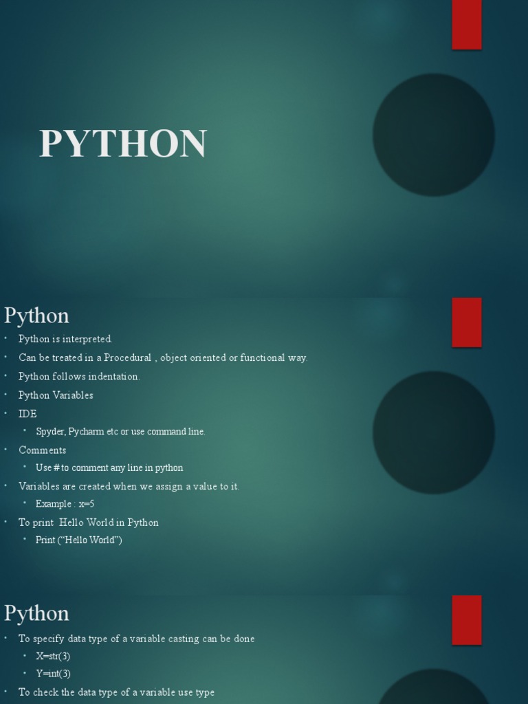 Python From Scratch | PDF | Python (Programming Language) | Array Data Type