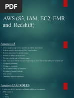 Aws (S3, Iam, Ec2, Emr and Redshift)