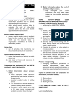 Lanen - Fundamentals of Cost Accounting - 6e - Chapter 10 - Notes