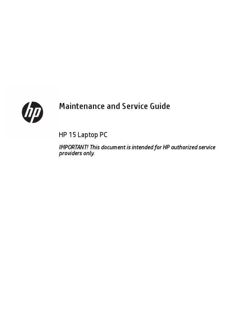 HP 15 NotebookPc MM SG PDF Computer Keyboard Computer Hardware