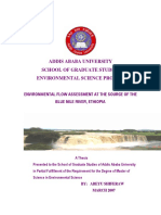 Environmental Flow Assessment of the Blue Nile River