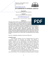 An Analysis Morpheme in Smoking Article: Ilham Rizki